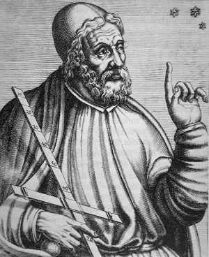 Claude Ptolémée représenté dans une gravure du XVIe siècle. / André Thévet [domaine public], via Wikimedia Commons
